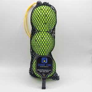 Dink On Ball Sack! 3 Pickleball  Mesh Holder with 3 Engage 2.0 Optic Balls